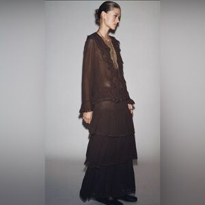 ZW Collection RUFFLED BEADED SKIRT